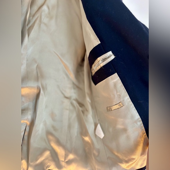 NWOT J.Crew Schoolboy Blazer Navy Blue Gold Button Lined Tailored Jacket 0P - Picture 6 of 7